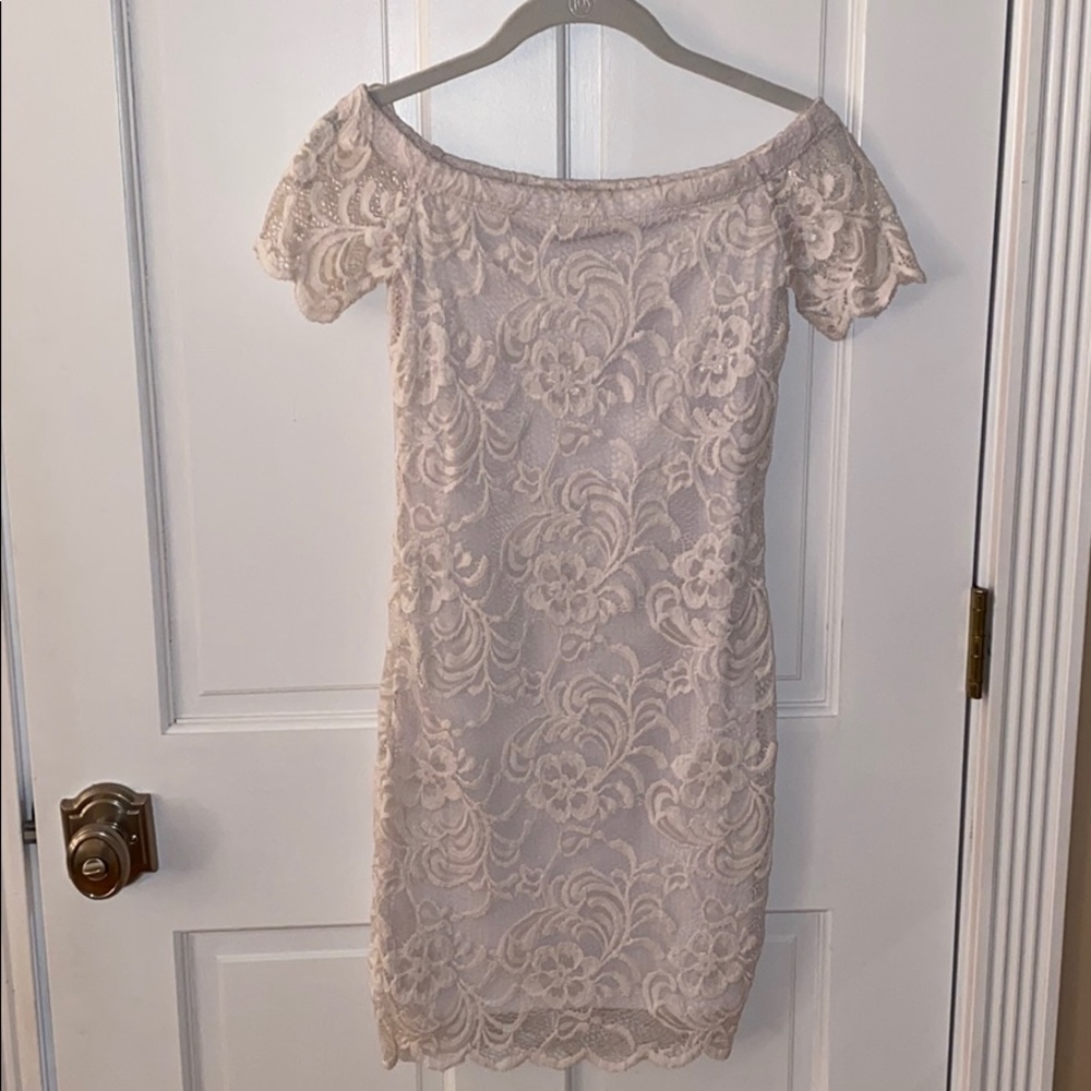 White lace dress